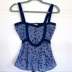 Y2K ditsy floral cami top